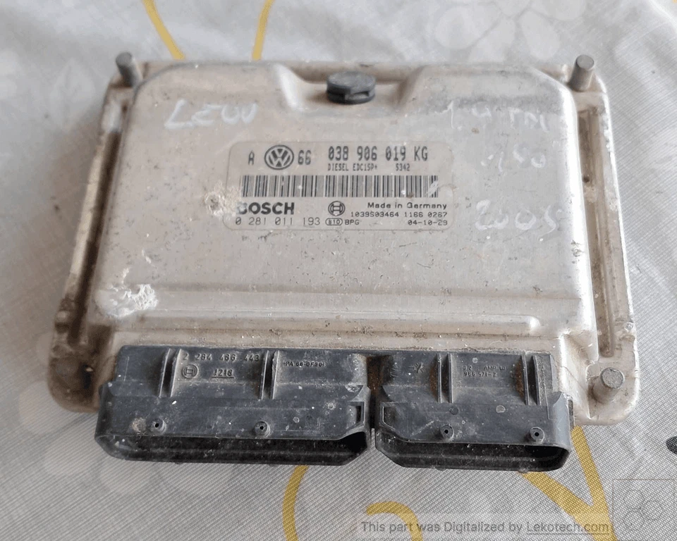 038906019KG Centralina iniezione  SEAT LEON (1M) 1.9 TDI (110Kw) Ber. - Immagine 1 di 4