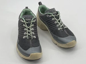 Mens Ecco Biom Natural Motion Athletic SNEAKERS Gray/Black SZ 8 Euro 39 - Picture 1 of 10
