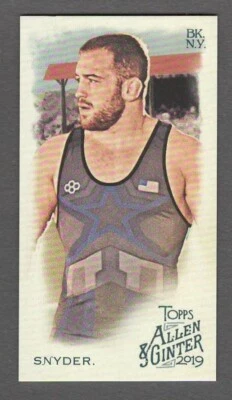 KYLE SNYDER 2019 Topps Allen and Ginter MINI Parallel #158 Freestyle Wrestler - Image 1 of 2