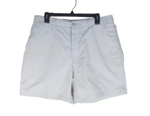 CLUB ROOM Mens Size 33 Inseam 6 Ivory 100% Cotton Shorts Flat Front - Picture 1 of 6