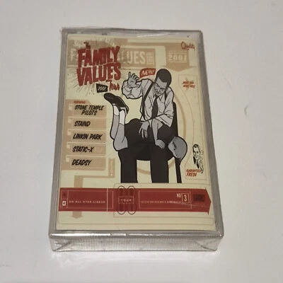 Family Values Tour 2001 v/a linkin park deadsy staind original indonesia tapeNEW - Image 1 of 4
