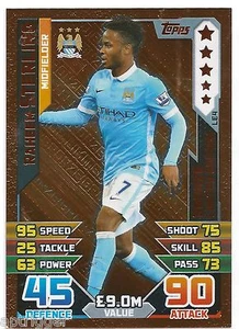 2015 / 2016 EPL Match Attax Bronze Limited Edition (LE4) Raheen STERLING Man C. - Picture 1 of 1