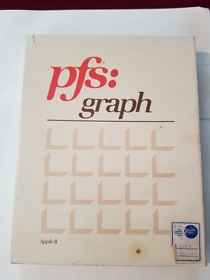 Apple IIe pfs:graph  & sampler 5.25"  DISKETTES Vintage Manual software 1982 - Image 1 of 4