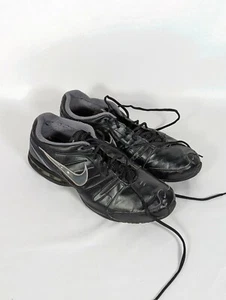 Nike Reax Revolution 37393-001 Mens Leather Low Top Black Sneaker Shoes 13 - Picture 1 of 9