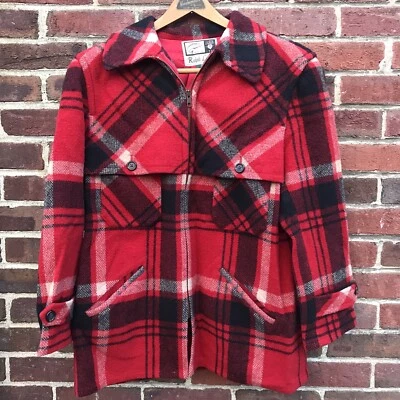 Vintage 90s Ralph Lauren 1967 Wool Field Chore Barn Coat Jacket Womens Sz 8 USA - Image 1 of 4