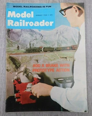 Model Railroader AUG 1968 Vol 35 No 8 Trains Mancave Locomotive Vintage Magazine - Image 1 of 4