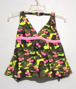 Op Girls Multi-Color Tankini Swimsuit Top Plus Size 18 1/2 GUC - Picture 1 of 2