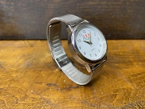 Vtg Olympic Team USA White/Silver Quartz Wrist Watch - Untested - EUC - Picture 1 of 12