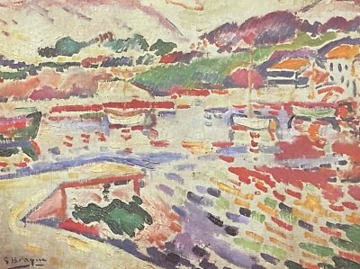 Georges Braque 1882-1963 Marseille L'Estaque 1906 Menu From Liner Foucauld 1964 - image 1 of 4