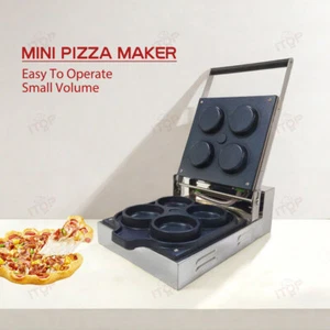 Commercial Electric Pizza Maker 4 Holes Pizza Pan Diameter 10CMWaffle Maker - Picture 1 of 11
