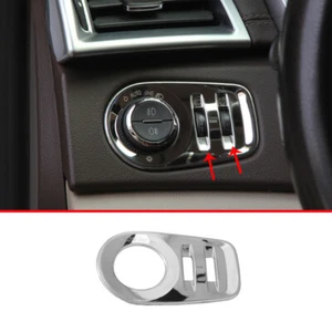 Chrome Titanium Headlight Switch Control Frame Trim For Cadillac SRX 2010-2016 - Picture 1 of 10