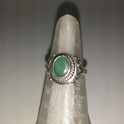 BALI LEGACY Socoto Emerald Ring In Sterling Silver 1.50 ctw Size 5  ( GIFT ) - Изображение 1 из 4