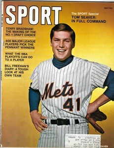 1970 Sport magazine baseball Tom Seaver New York Mets Terry Bradshaw Steelers Gd - Picture 1 of 9