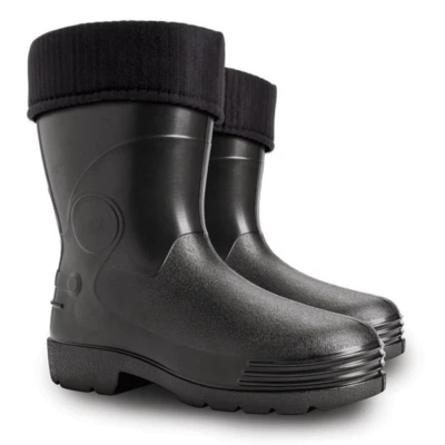 Stivali Wellington Eva neri termici comodi corti leggeri -35C scarpe agricole - Immagine 1 di 4