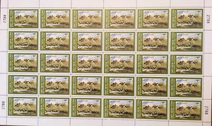 NY3s *FULL MINT SHEET SIGNED* New York 1987 Lee Leblanc 30 Stamps, Wood Ducks - Picture 1 of 4