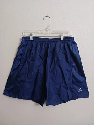 Adidas Youth L 28" Waist Navy Blue Nylon Net 4 Pocket Swim Shorts - Image 1 of 3