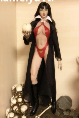 Vampirella Black Mesh Coat For 1/6th HT PH Female Figure Body Doll Toy - Image 1 of 2