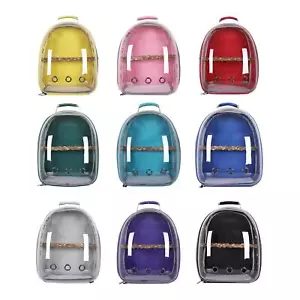 Bird Carrier Bag Cage Parrot Pet Backpack Portable with Standing Perch Approved - Picture 1 of 19
