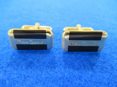 Винтажные запонки Pierre Cardin золотистого и черного тона (#4) - Изображение 1 из 4