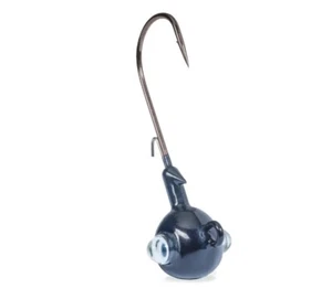Kalin's Rattlin' Google Eye Jig 1/8 oz - Black - 3 per pack of Jig Heads - Picture 1 of 1