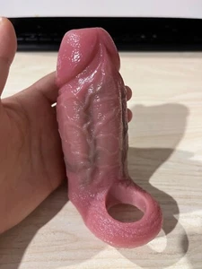 Silicone Soft Knot Dildo Cock Ring Penis Sleeve Sheath Delay Ejaculation Fantasy - Picture 1 of 13