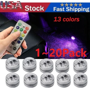 Colorful LED Lights Car Interior Accessories Atmosphere Lamp W/ Remote Control - Foto 1 di 9