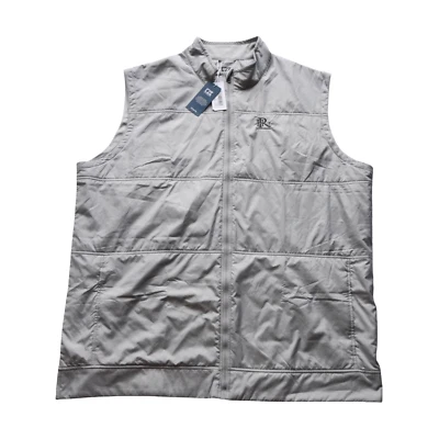 Cutter & Buck Vest Mens 4XT Gray Stealth Hybrid Quilted Windbreaker CC Logo New - Image 1 of 4