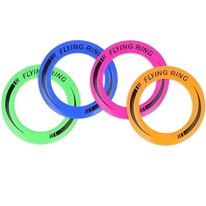 Flying Discs 25cm for Kids & Adults – Assorted Neon Colours Flying Rings Outdoor - Picture 1 of 10