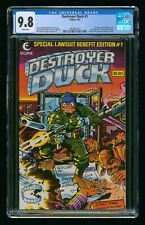 DESTROYER DUCK #1 (1982) CGC 9.8 1st APPEARANCE ECLIPSE WHITE PAGES