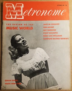 Metronome Magazine September 1946- Dinah Shore on cover, Tricky Sam, Desi Arnaz - Picture 1 of 4