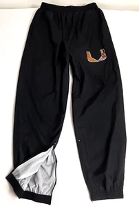 Vtg Reach Sports Men Sz XL Wind Track Pants University Maryland Mesh Lined Black - Picture 1 of 14