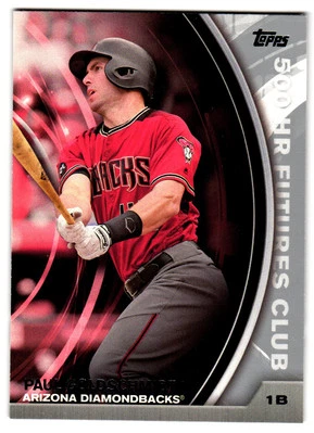 2016 Topps Update #500-12 Paul Goldschmidt 500 HR Futures Club Gold - Image 1 of 2
