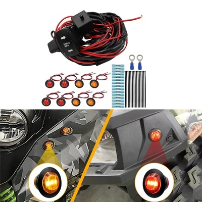 ATV UTV Street Legal Rocker Switch Turn Signal For Polaris Yamaha CanAm Kawasaki - Image 1 of 4