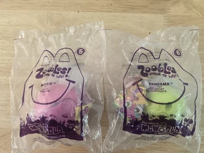 Lote de 2 juguetes Happy Meal McDonald’s Zoobles #5,6 Foto 1 de 3