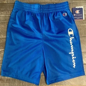 Boy’s Champion Blue Mesh Lines Athletic Shorts Youth Size Medium - Picture 1 of 1