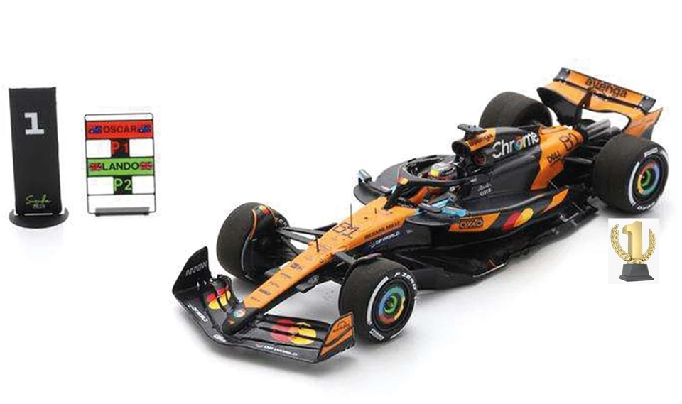 1:43 Spark S9580 McLaren MCL39, winner Chinese GP 2025, Piastri #81 ,+ pit board - Bild 1 von 1