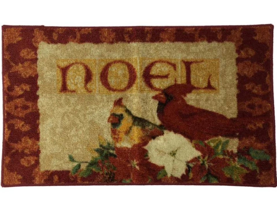 Коврик Mohawk Red Cardinal Accent, рождественский коврик Noel с нескользящей спинкой 20 дюймов на 34 дюйма - Изображение 1 из 1