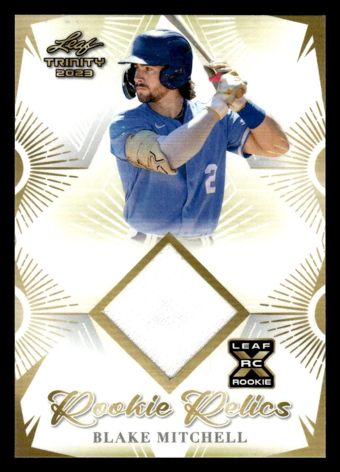 2023 Leaf Trinity #RR-9 Blake Mitchell Rookie Relics - Image 1 of 2