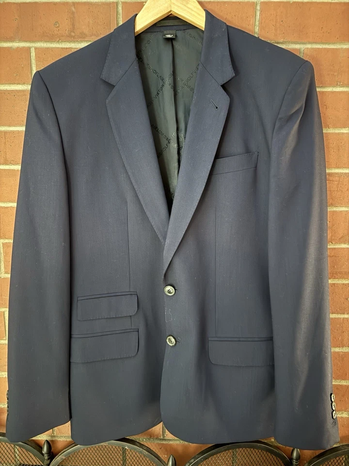 Víltor Rolf Hombre’s Traje Chaqueta Calce Ajustado Blazer Dos Botones y Hecho en Italia Foto 1 de 4
