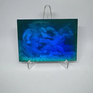 1993 MARVEL UNIVERSE HOLOGRAM 3D SPIDERMAN VS VENOM SER. 4 #H-IV HOLO TEAL. - Picture 1 of 10