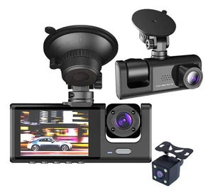 C309 Hd Three Recording Car Mounted Driving Recorder+wifi - Picture 1 of 7