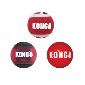 KONG Signature Balls Assorted - Dog Toy - Large 3 Pack - Picture 1 of 1