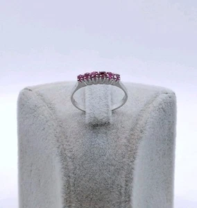 Weißgold 585er Damenring mit Spinell Edelsteinen 14kt Goldring - Damenring  - Bild 1 von 11