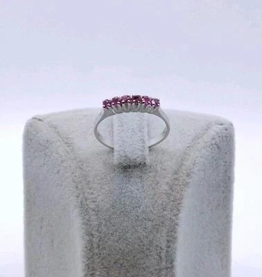 Weißgold 585er Damenring mit Spinell Edelsteinen 14kt Goldring - Damenring  - Bild 1 von 4