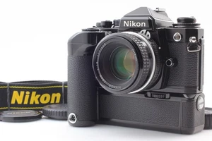 [Fast neuwertig] Nikon FE2 analoge Spiegelreflexkamera schwarz AI 50 mm F1.8 Objektiv MD-12 aus Japan - Bild 1 von 17