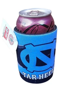 North Carolina Tar Heels 12oz Muli Color Can Holder Cooler Kaddy Coozie Koozie - Picture 1 of 2