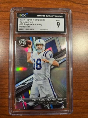 2023 Topps Composite Resurgence Peyton Manning Refractor CGC 9 - Image 1 of 2