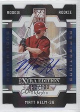 2009 Donruss Elite Extra Edition Aspirations Signatures /100 Matt Helm #128 Auto