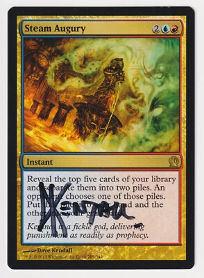 Signed Steam Augury MP Theros Artist Dave Kendall 2013 WOTC MTG Magic Rare EDH! - Image 1 of 2