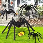 Décorations d'araignées d'Halloween, ensemble d'araignées géantes effrayantes d'Halloween 4 grandes fausses araignées